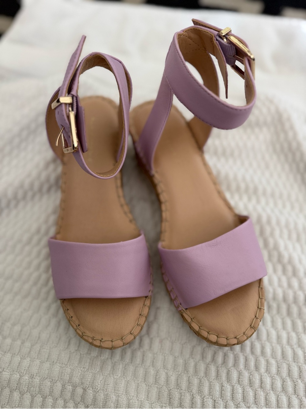 Lavender Ankle-Strap Sandals for Women Alex Marie NWOT 5.5